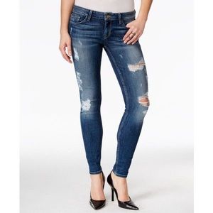 Guess Power Skinny Ripped Jeans